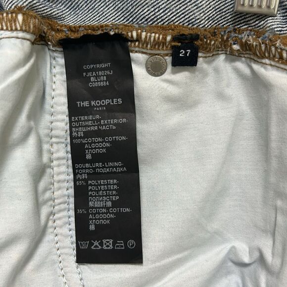 The Kooples Jeans -  "Mily" Relaxed High Waist Ankle Fit Jeans - SZ 27 - Picture 9 of 10